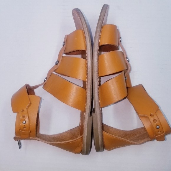 🌸 Madewell | Rowan Gladiator Brown‎ Leather Strap Sandals 7.5 - Picture 8 of 10